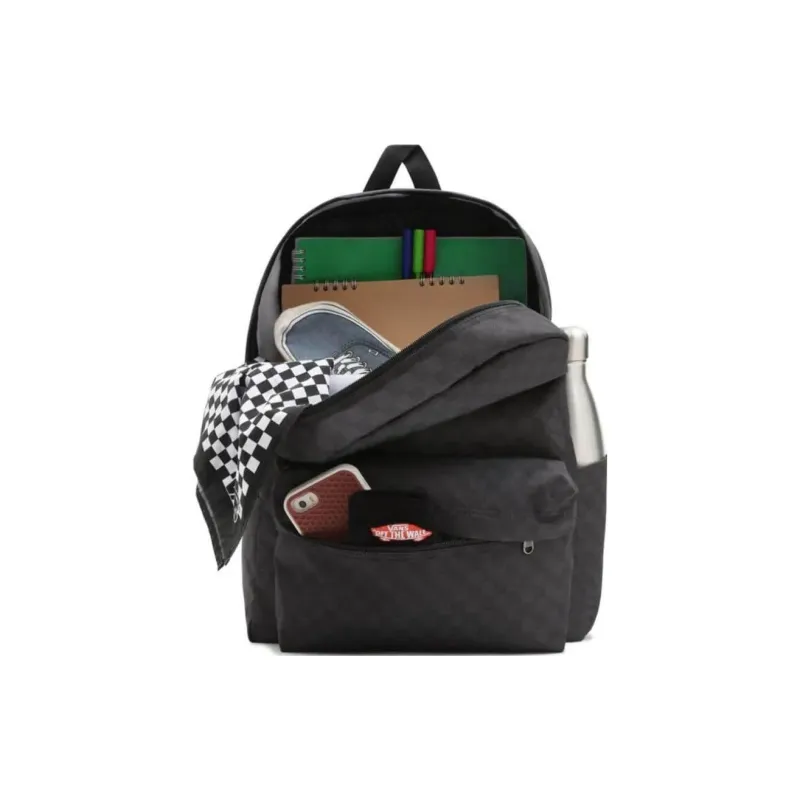 Vans Polyester Backpack Regular Unisex Black Gray-4