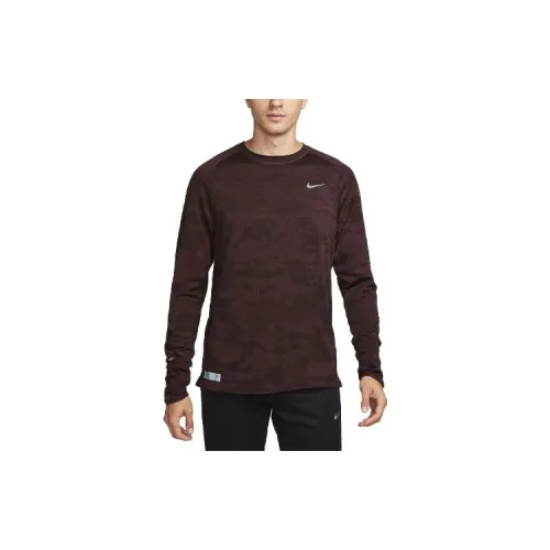 Nike THERMA-FIT ADV T-Shirts Men Dark Brown