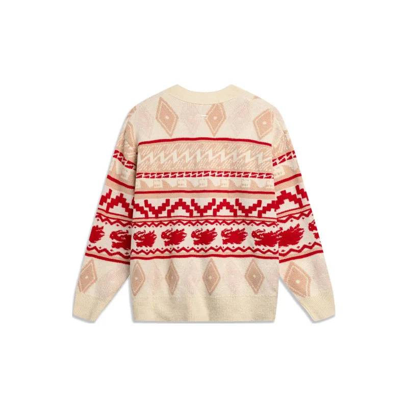 LiNing Rijin Doujin Collection Knitwear Men's Ecru-1