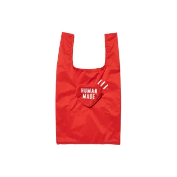 HUMAN MADE Nylon Tote Bag, Shopping Bag, Handbag Small Size Unisex Red