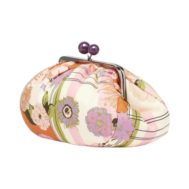 MaxMara Weekend Series Polyester One Shoulder Crossbody Clutches Medium Size Women's Pink-1