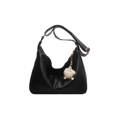 JANE KLAIN Synthetic Leather Shoulder Bag Crossbody Bag Regular Women's Black/Ecru/Coffee