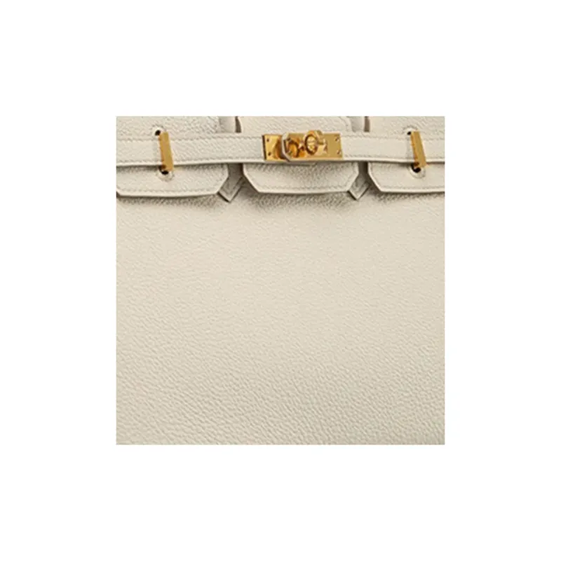 HERMES Birkin TOGO Leather, Cow Leather Birkin Bag Handbag Women's 8L Beton Glacier White-4
