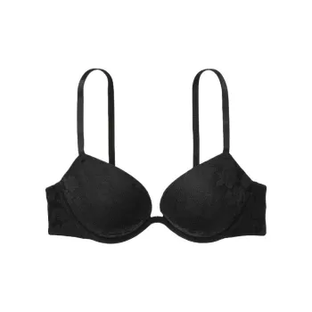 Victoria's Secret PINK 9405 Gathering Style WEAR EVERYWHERE PUSH UP BRA Collection Bra Women's Black