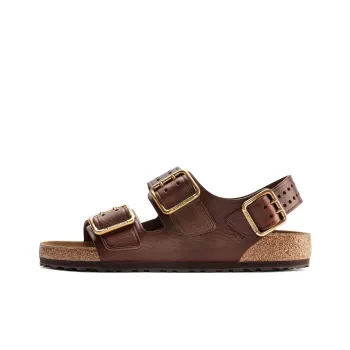 Birkenstock Milano Bold Beach Sandals Men's Brown Narrow Fit