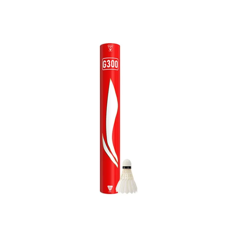 LiNing G300 Goose Feather Shuttlecock 12 Pack Goose Feather Everyday Shuttlecocks-0