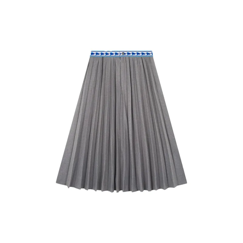 Maison Kitsune x And Wander Casual Long Skirt Women's Gray-1