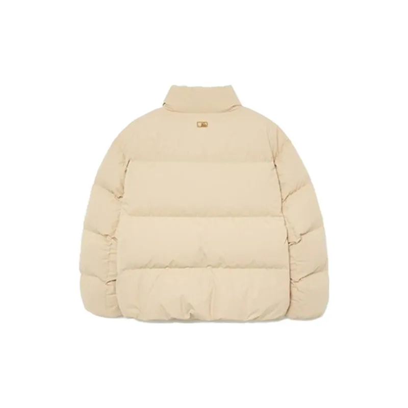 MLB Down Jacket Unisex Linen Beige Yellow-1
