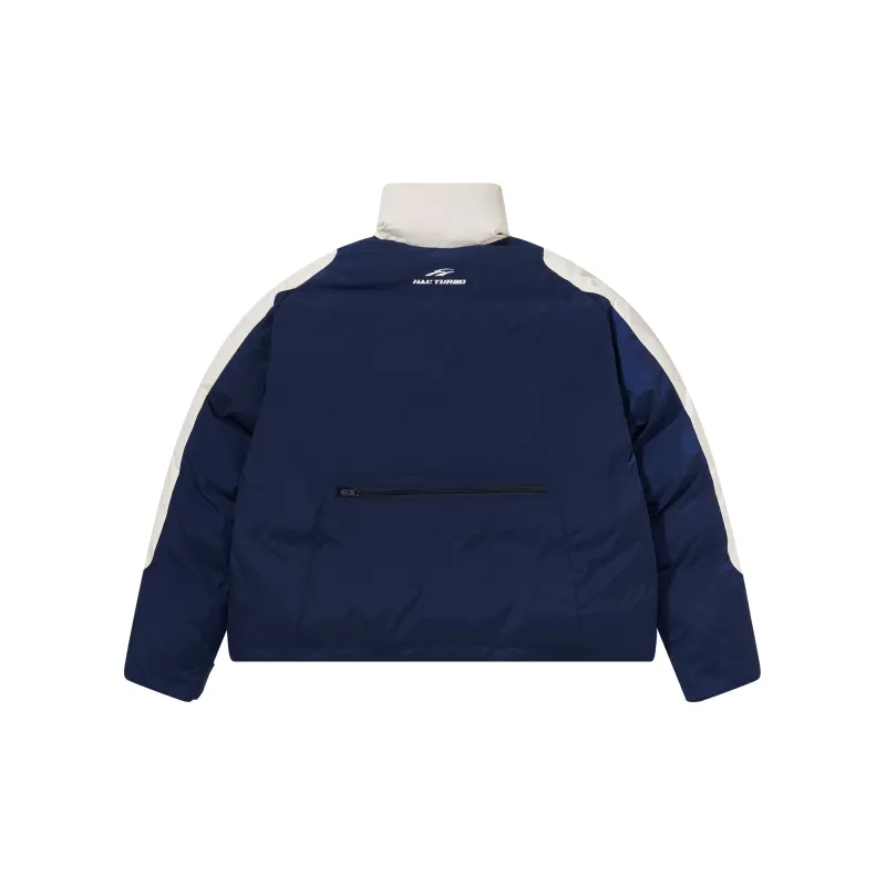 HARSH AND CRUEL Puffer Jacket Coat Unisex Blue-1
