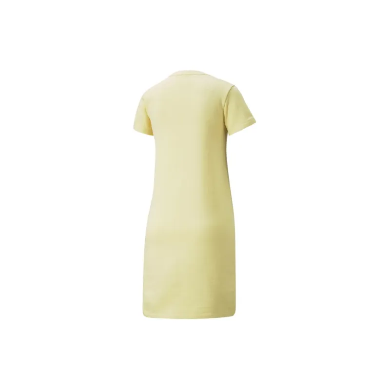 PUMA Essentials Short-Sleeved Dresses Women's Yellow-1