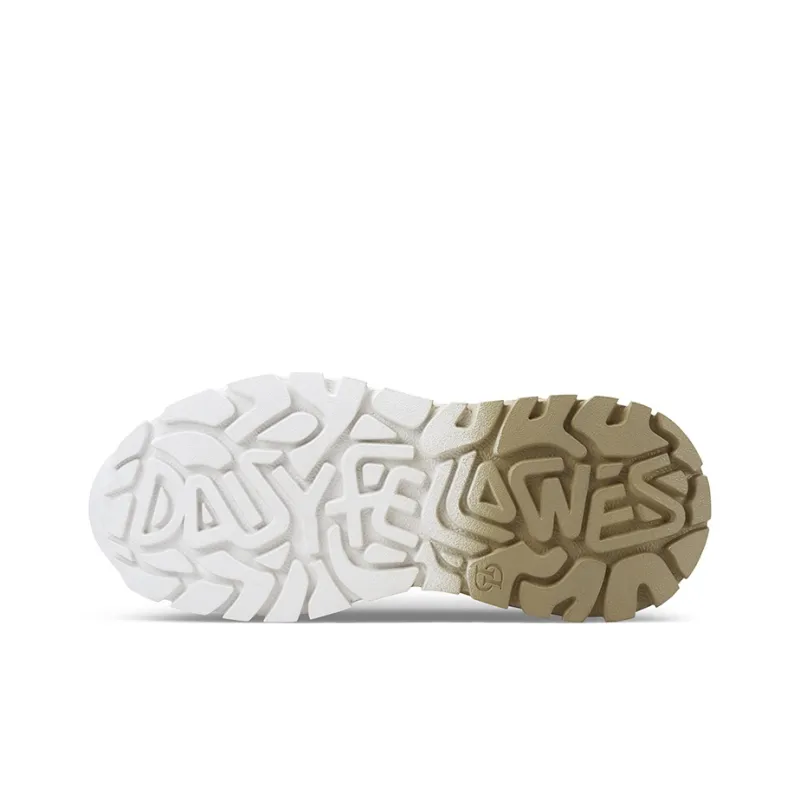 Daisy Fellowes Mango Shoes Low-Top Chunky Sneakers Unisex Raw Coconut Latte Color Scheme-6