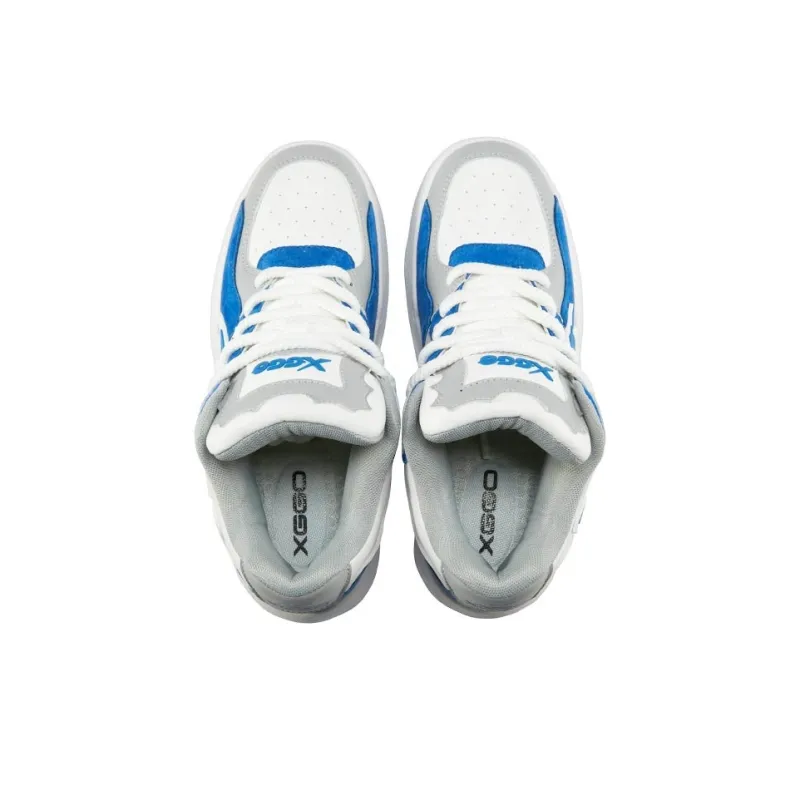 XIANGGUAN XGGO Lightning No.1 Wear Resistant Slip Resistant Low Top Skateboard Shoes Unisex White Blue-4