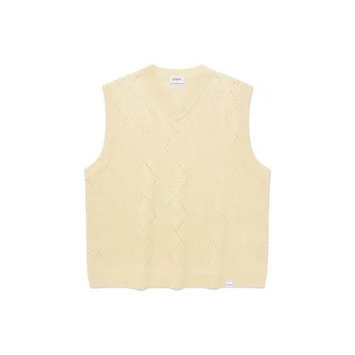 COVERNAT Tank Tops Men Cream