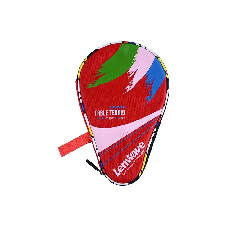 LENWAVE Ping Pong Paddles Unisex All Wood Carbon Fiber Red-1