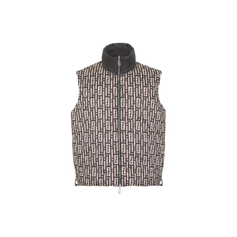 FENDI Ff Stripe Reversible Padded Gilet-2