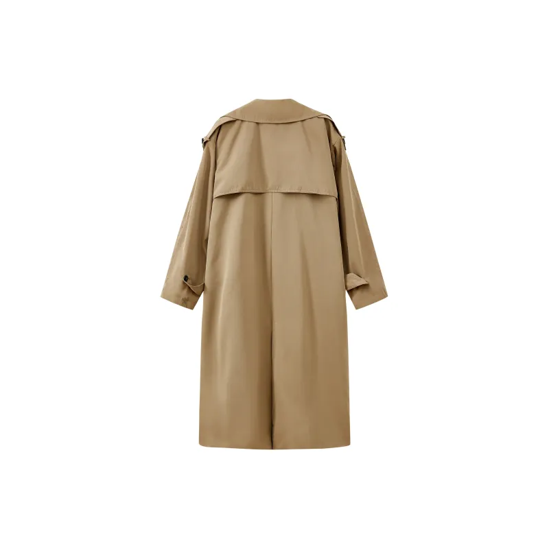 Non Allergic Trench Coat Unisex Khaki-1