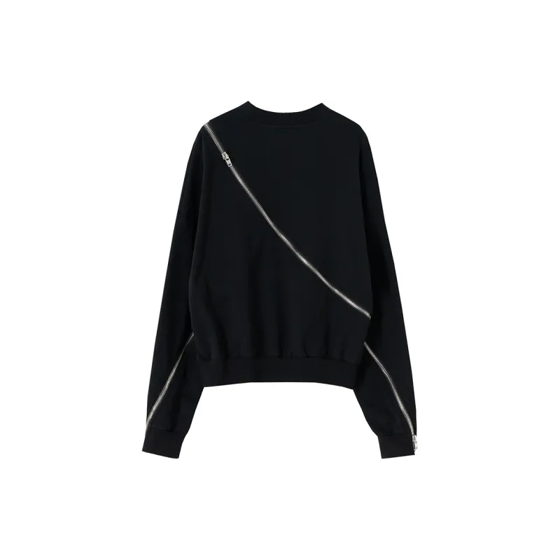 SOON FLOWER Sweatshirt Women's Black-1