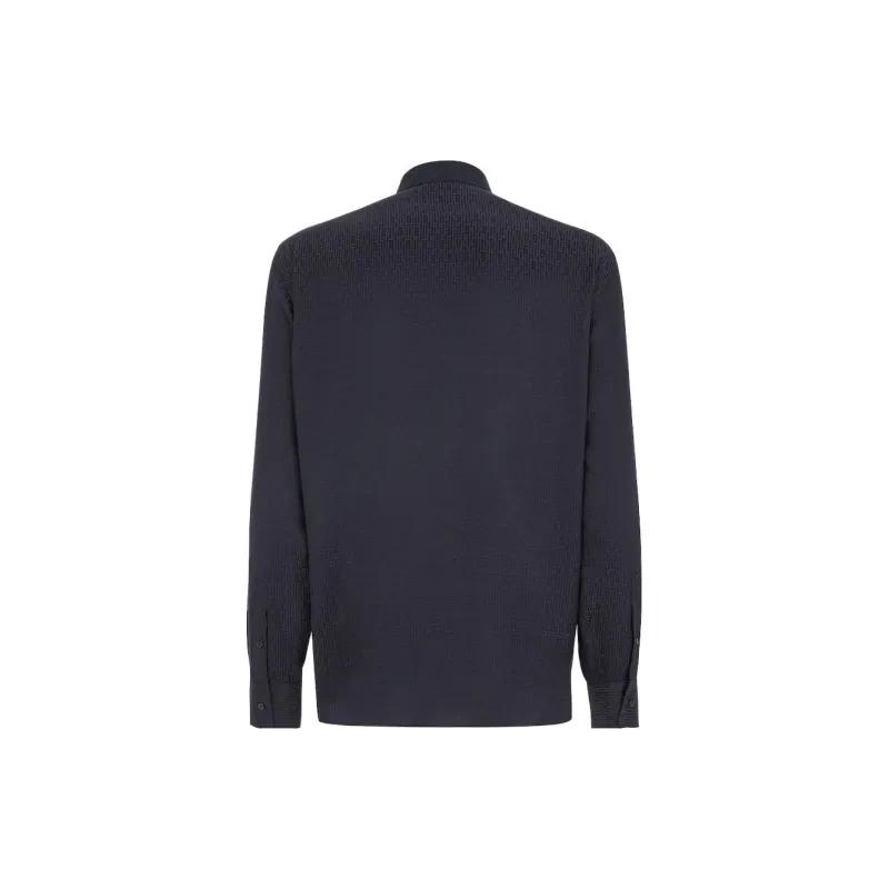 FENDI Micro Ff Striped Oversized Shirt-1