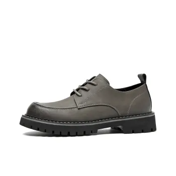 HLA Dress Shoes Men Low Top Black/Brown
