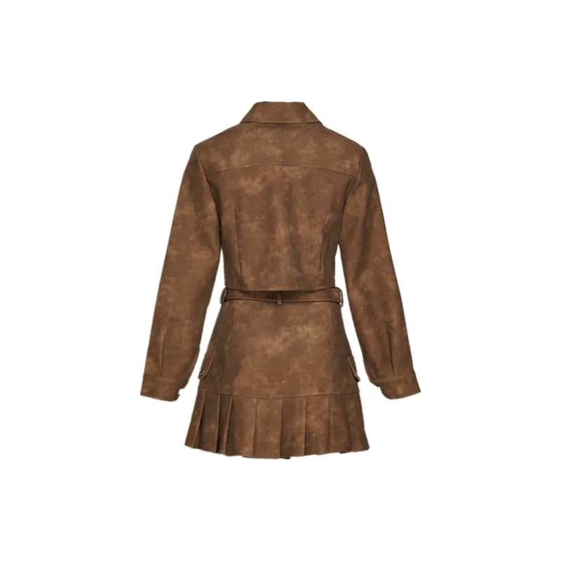 MYMIX Apocalypse Maillard Style Collection Skirt Set Women's Coffee-1