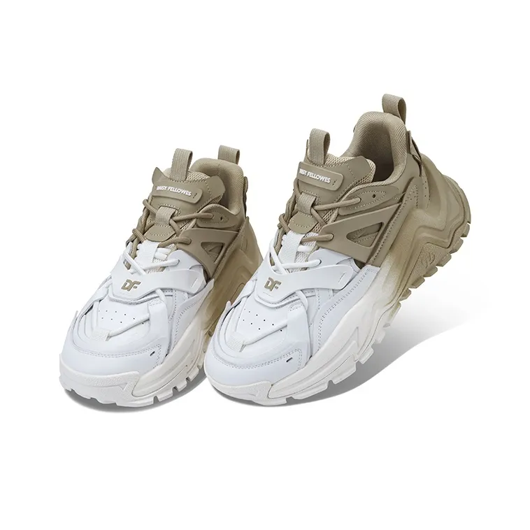 Daisy Fellowes Mango Shoes Low-Top Chunky Sneakers Unisex Raw Coconut Latte Color Scheme-3