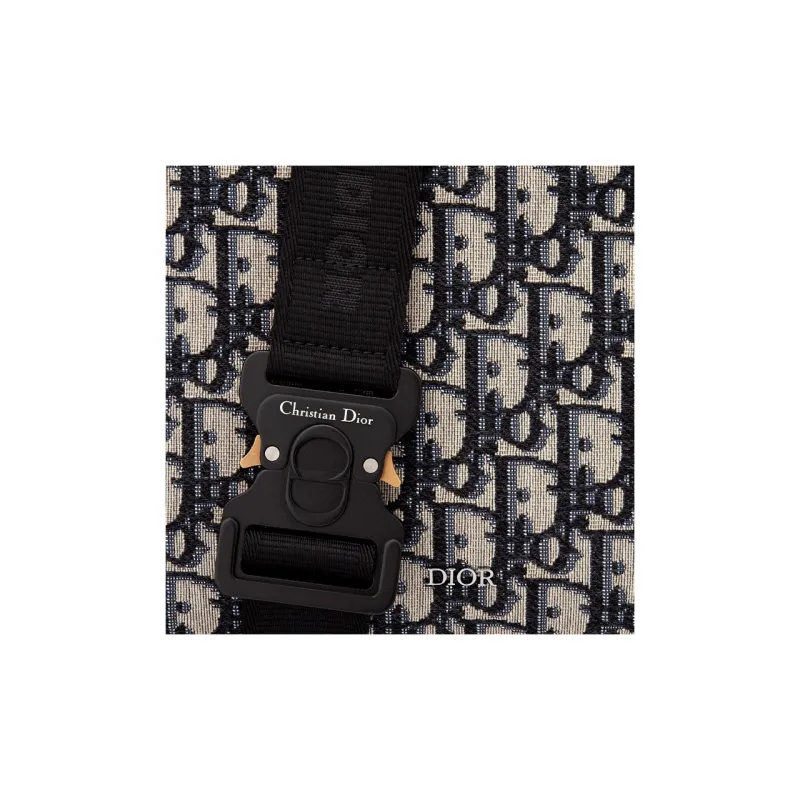 DIOR Lingot Jacquard Grain With Cow Leather Messenger Bag, Crossbody Bag, Shoulder Bag Men's-4