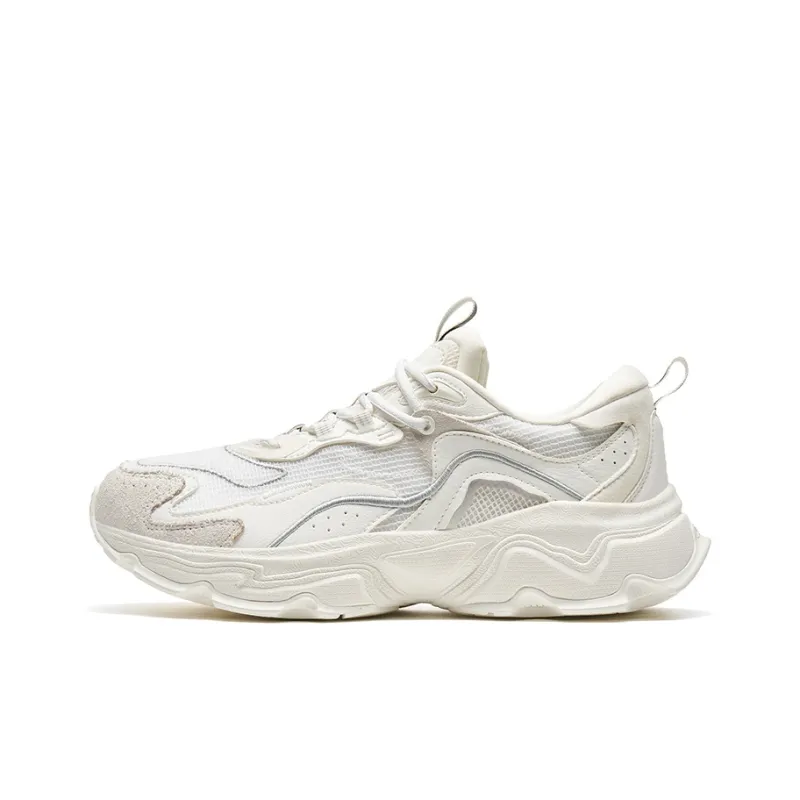 XTEP Junling 2.0 Slip Resistant, Abrasion Resistant, Breathable Low Top Running Shoes Men's White-0