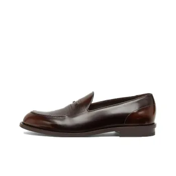 FENDI FF-embossed Patent Leather Loafers