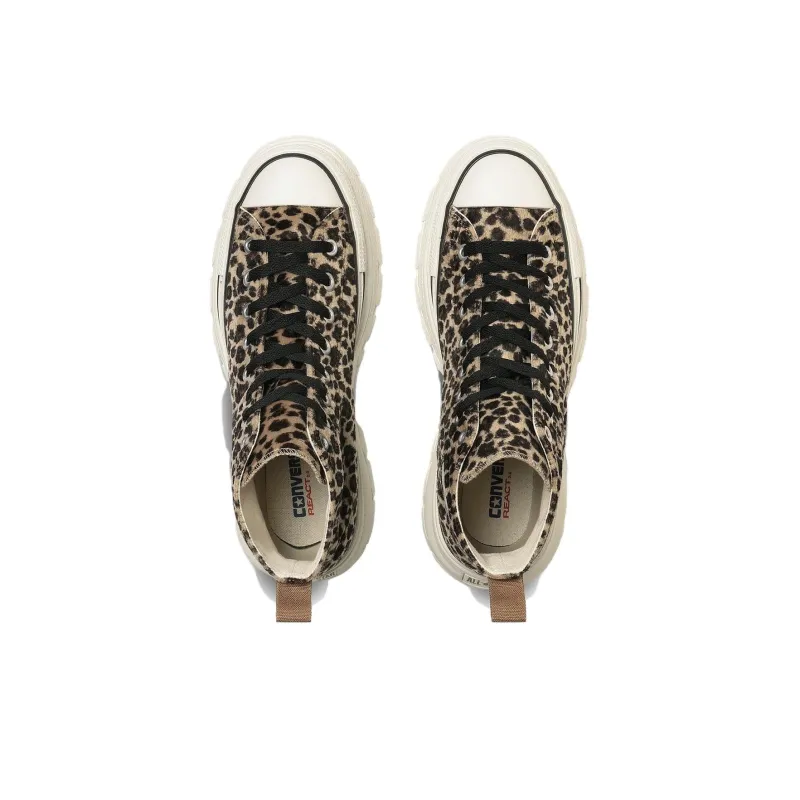 Converse All Star Trekwave Animal Fur Leopard High Top 'Brown'-3