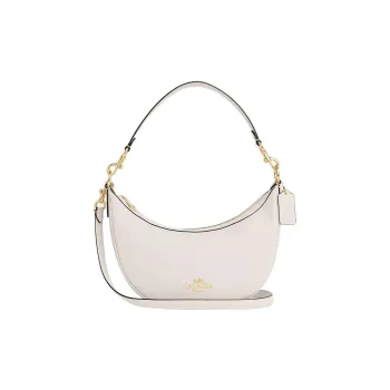 COACH Cow Leather Crescent Shoulder Bag Women's