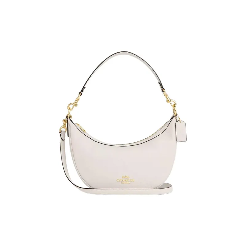 COACH Cow Leather Crescent Shoulder Bag Women's-0