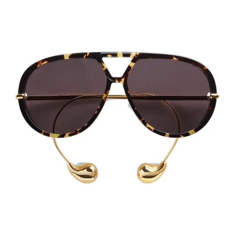 Bottega Veneta Aviator Frame Sunglasses-0