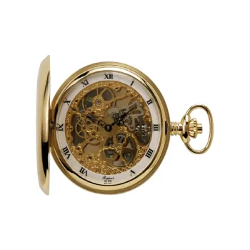 RAPPORT Mechanical Movement Metal Pocket Watch 52mm Unisex White