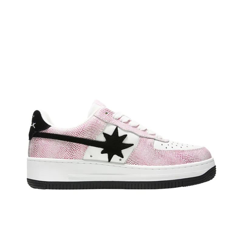 Starwalk Soldier Warm Slip-Resistant Cushioning Wear-Resistant Breathable Low-Top Skateboard Shoes Unisex Pink-1