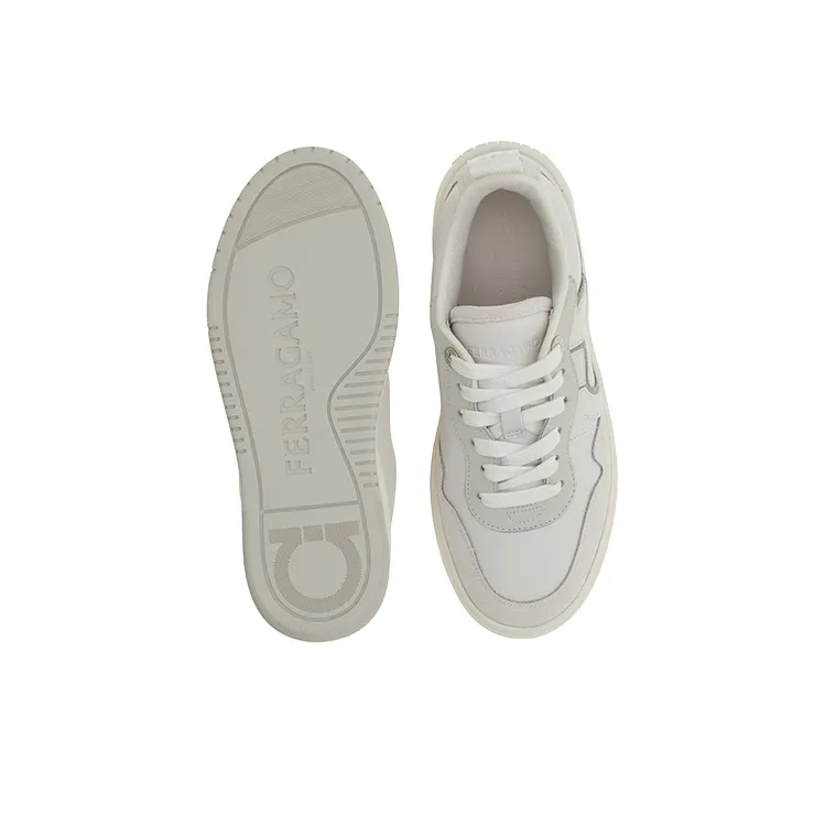 FERRAGAMO Gancini Lace-up Sneakers-4