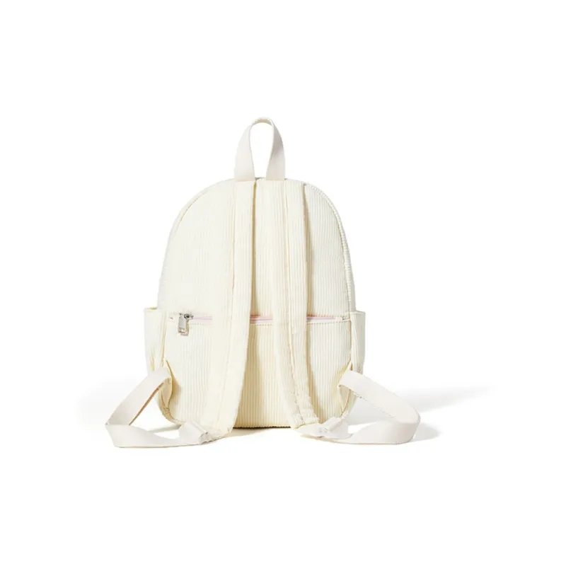 Sound For Life Fabric Backpack Small Size Women's Ecru-2