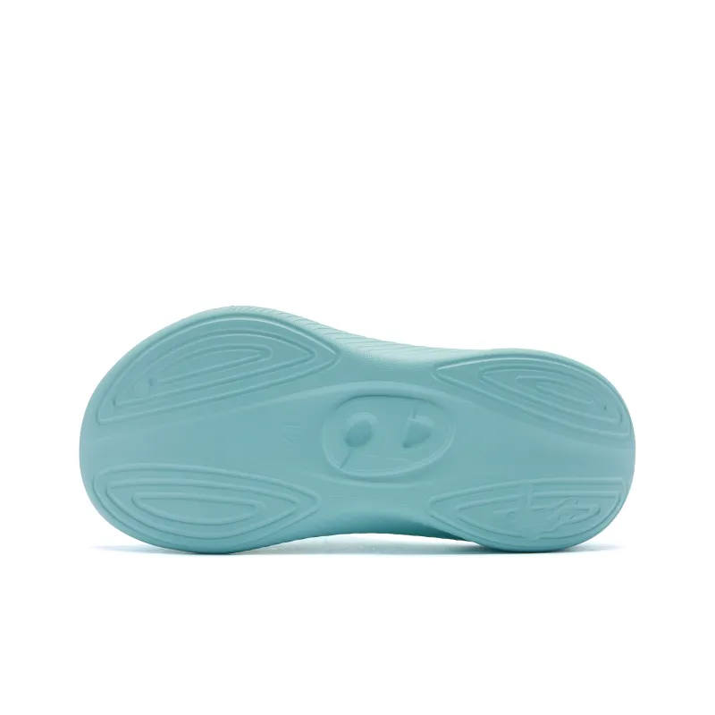 QIAODAN Flying Shadow Slippers 2.0 Quiet Slide Slippers Men's Cyan-4