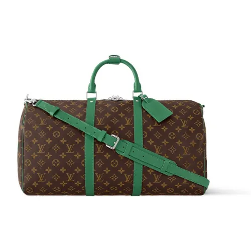 LOUIS VUITTON Keepall Bandouliere 50 Colormania Green