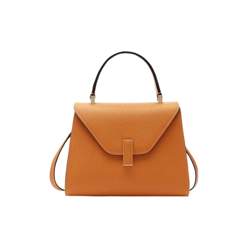 Valextra Iside Millepunte Calfskin Shoulder Bag, Crossbody Bag, Handbag Mini Women's Havana Brown-0