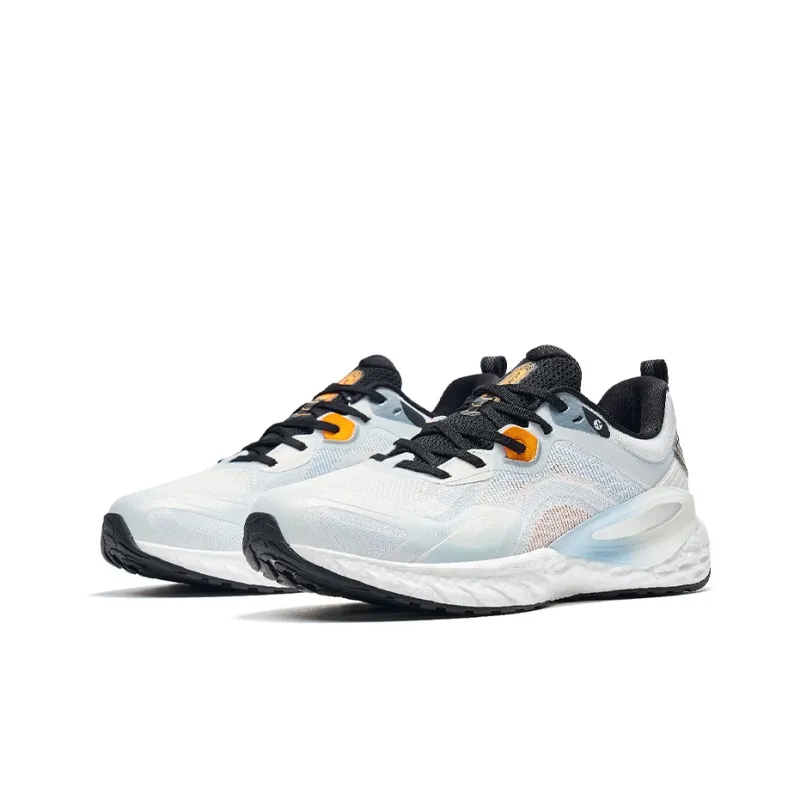 XTEP Anti Slip And Wear Resistant Breathable Low Top Running Shoes Men's White Blue-4