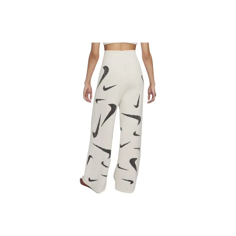 Nike Sportswear Phoenix Cozy Bouclé Wide-Leg Knit Pants Beige-1