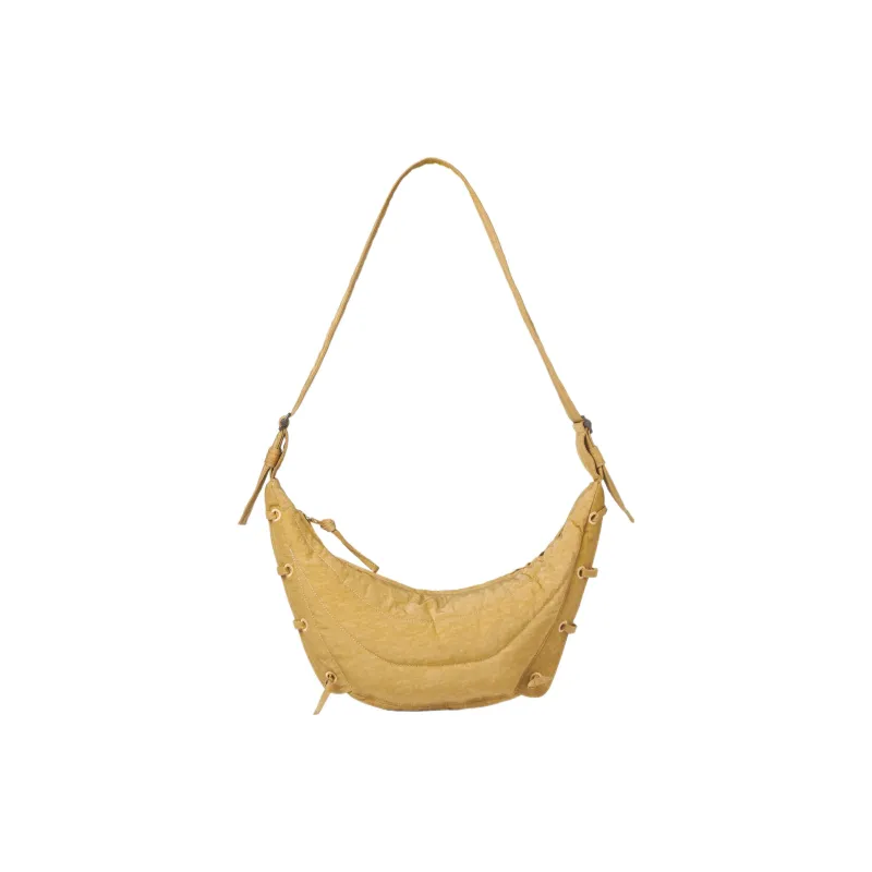 Lemaire Polyamide Handbag, Shoulder Bag, Crossbody Bag Trumpets Unisex Ochre Mustard-0