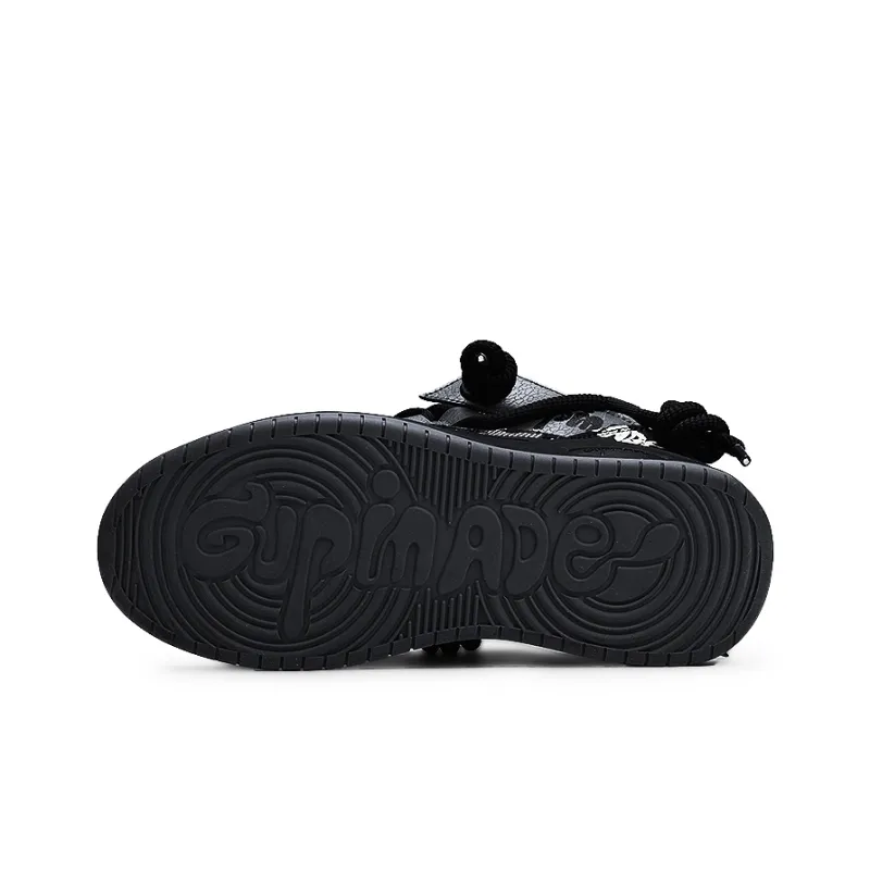 Isolated Manufacturing Coverage Wear-Resistant Slip-Resistant Low-Top Skateboard Shoes Unisex-4