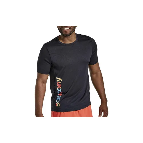 Saucony Stopwatch T-Shirts Men Black