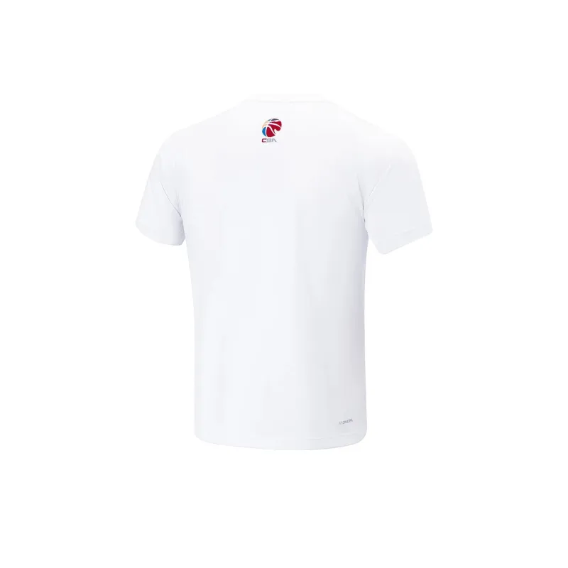 LiNing CBA Collection Professional Basketball Collection Basketball Jerseys Men's Standard White-1