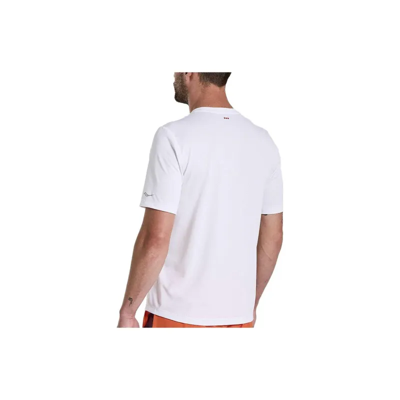 Saucony Stopwatch Graphic T Shirts Men White-1