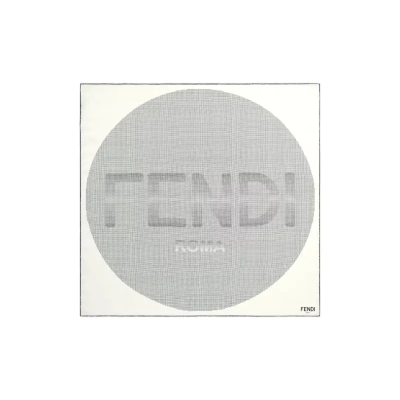 FENDI Silk Scarves Women's White-1