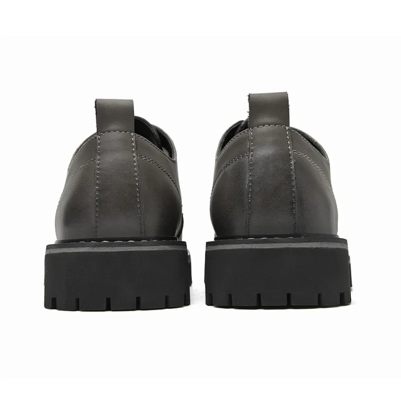 HLA Dress Shoes Men Low Top Black/Brown-9
