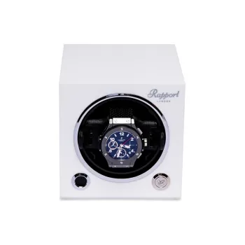 RAPPORT Single Number Of Digits Watch Winder White Unisex EVO41Rapport
