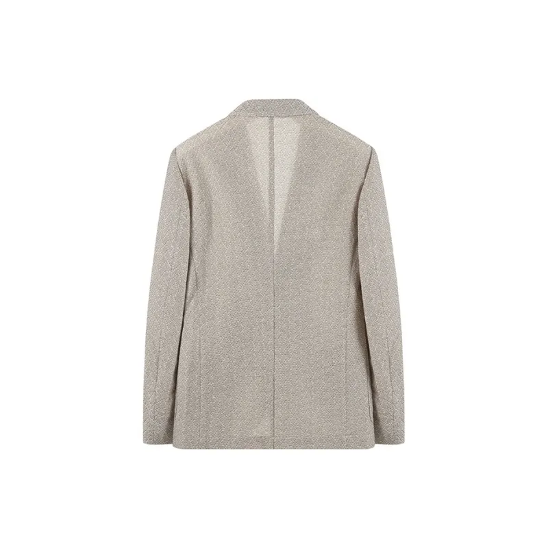 EMPORIO ARMANI FW23 Business Suit Coat Men's Light Linen Brown-1